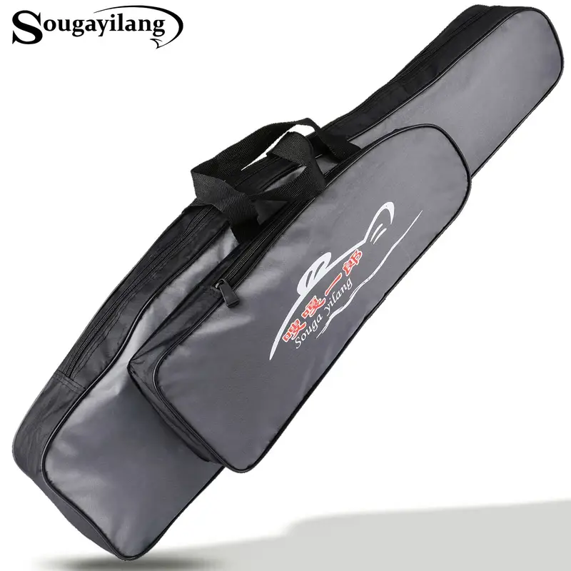 1pc Sougayilang Fishing Bag - Travel Case with Rod Holder, Lures, Tackles,  and Accessories for Organizing and Carrying Your Gear