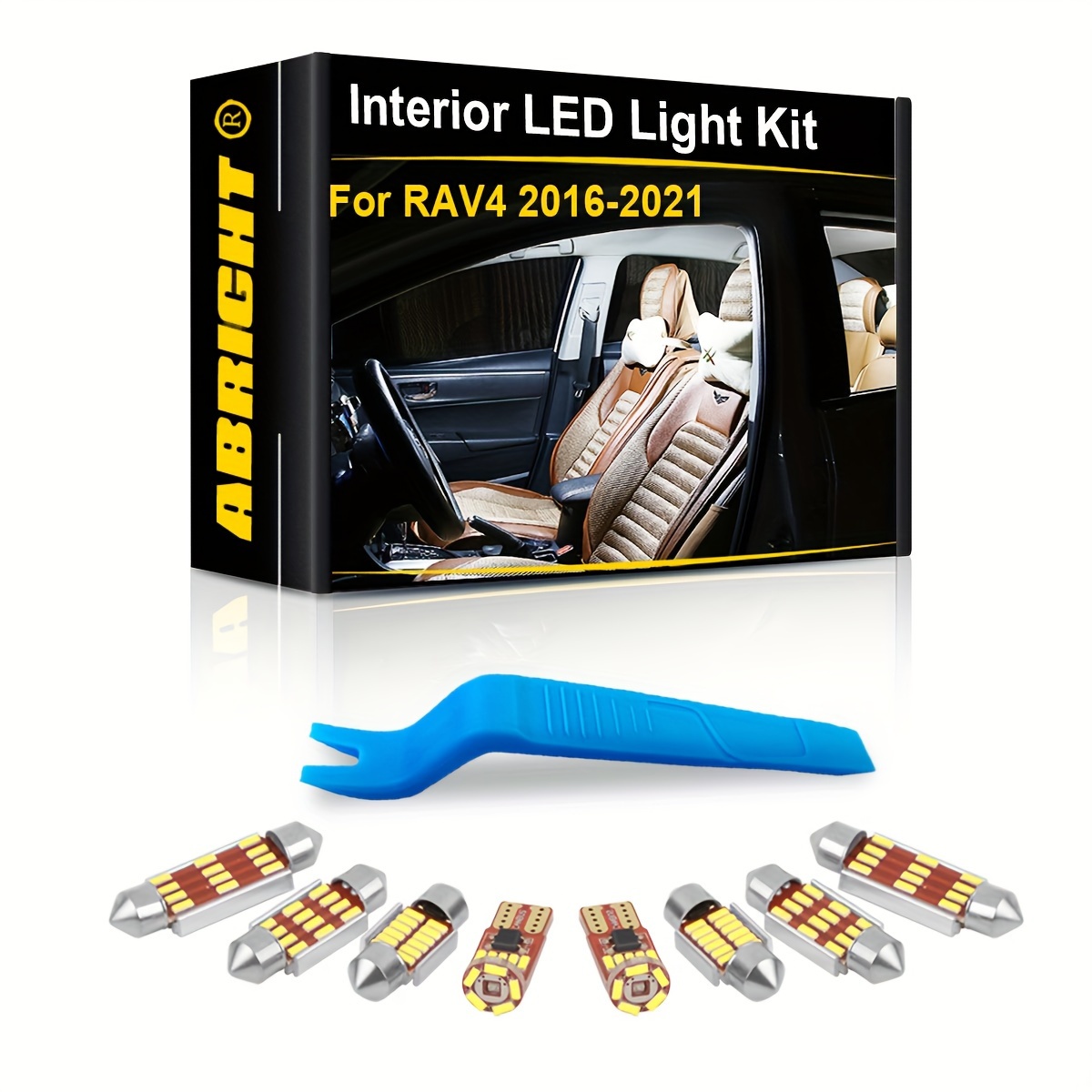 LED Interior Light Kit + License Plate Light Bulbs for Volvo C30 2007-2013  White