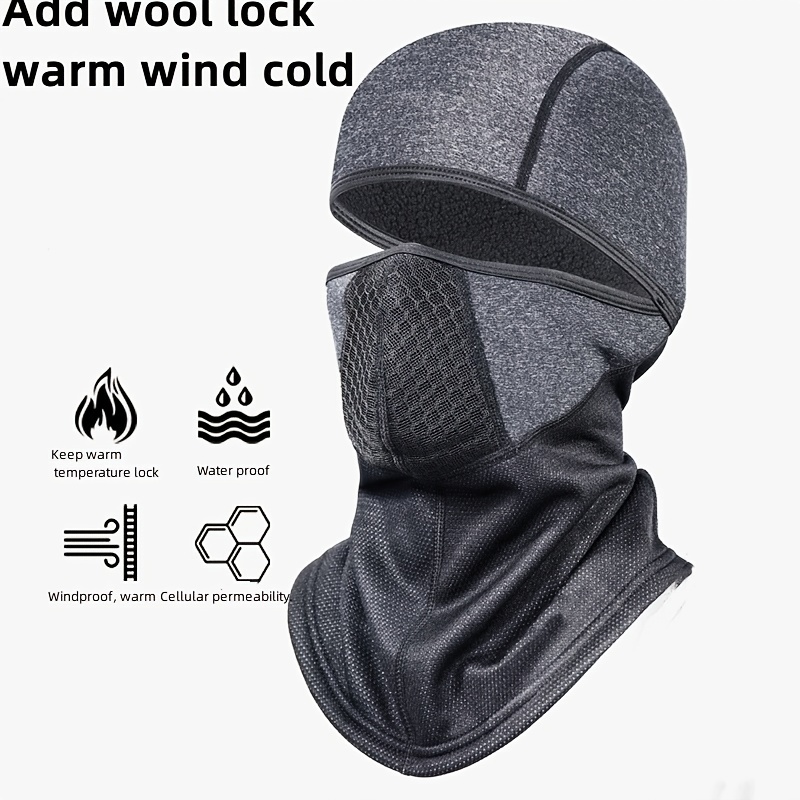 Ski Mask Balaclava Winter High Elasticity Full Face Mask Cold Weather Wind  Protection Gear For Motorcycle Skiing Snowboarding Ride Running