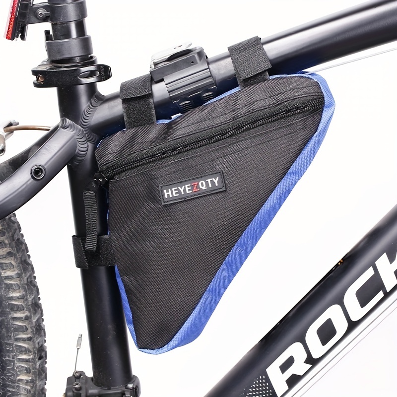 ROCK BROS Bolsa de marco de bicicleta, impermeable, bolsa triangular para  bicicleta, debajo de la parte superior, bolsa de almacenamiento para