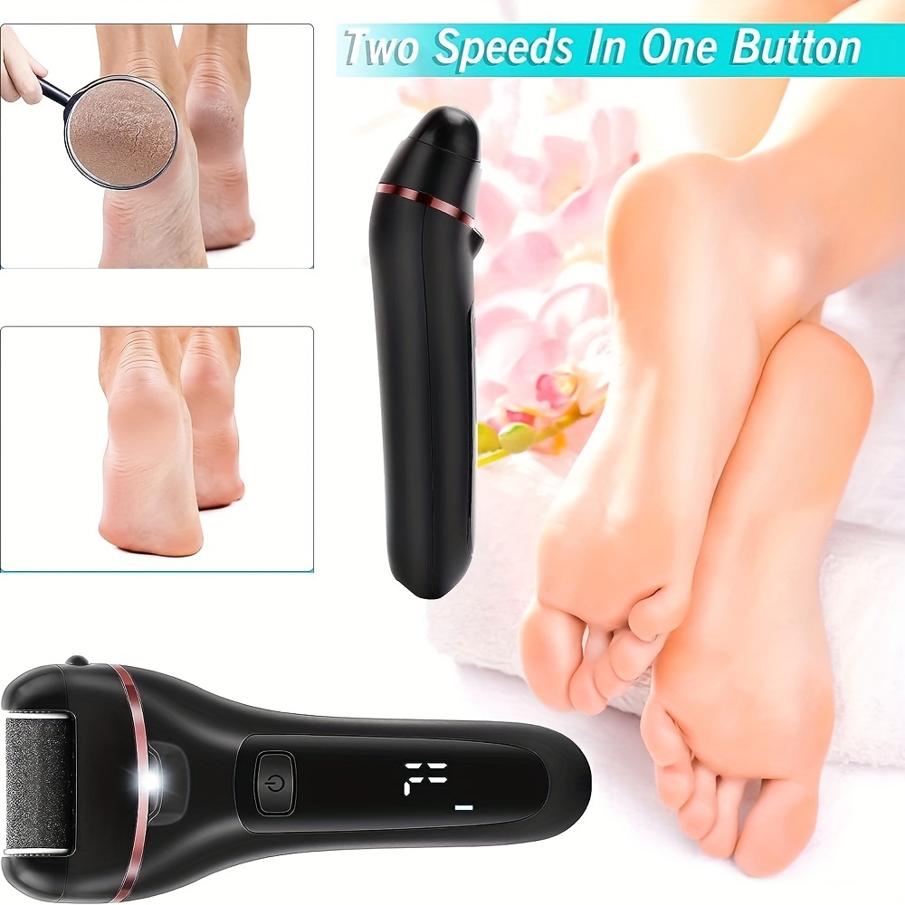 Electric Callus Remover For Feet, 2 Speed Electric Foot File, Rechargeable  Foot Callus Remover Pedicure Kit With 3 Roller Heads For Cracked Heels And  Dead Skin - Temu