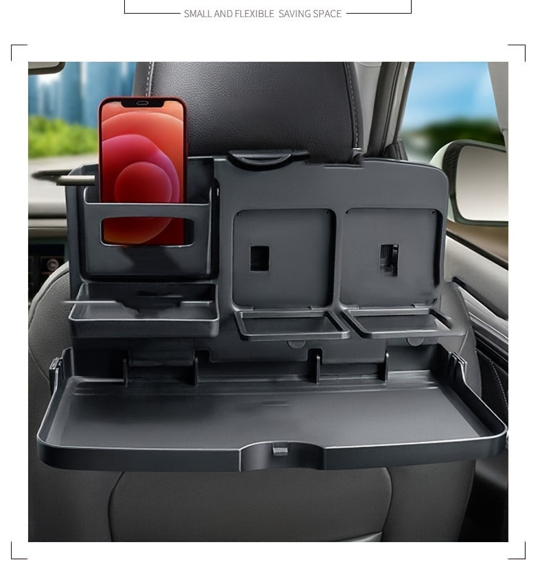 HEYSKAY Auto-Rücksitz-Organizer mit Taschentuchbox,  Beifahrersitz-Organizer, Handtaschenhalter, Angebot, Becher, Getränkehalter  für Konsole