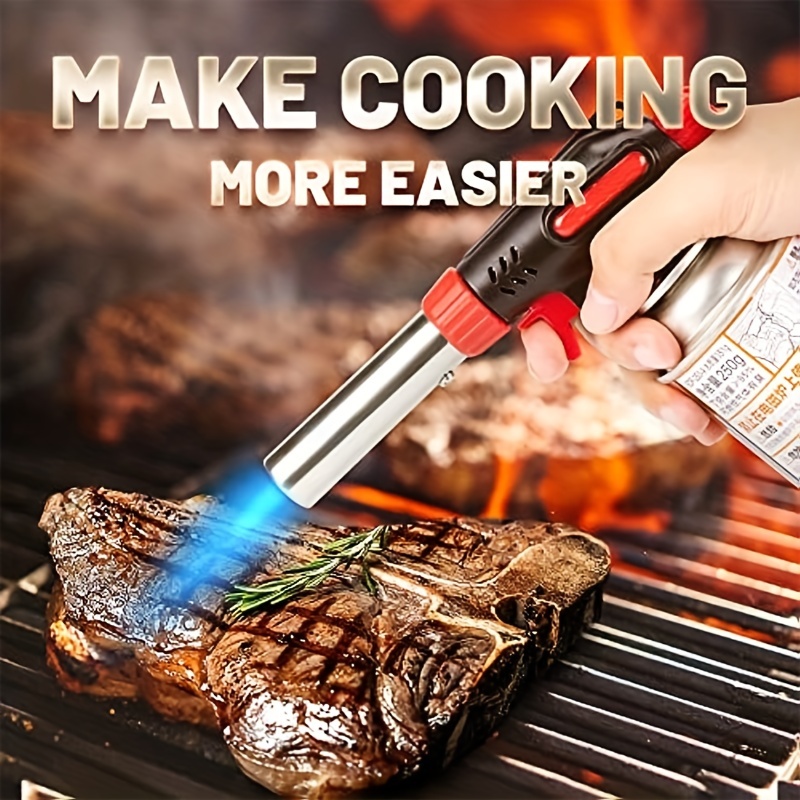 Kitchen Cooking Kitchen Grill Gun Propane Torch Charcoal Torch Lighter for  BBQ Searing Steak (Tank Not Included) - AliExpress