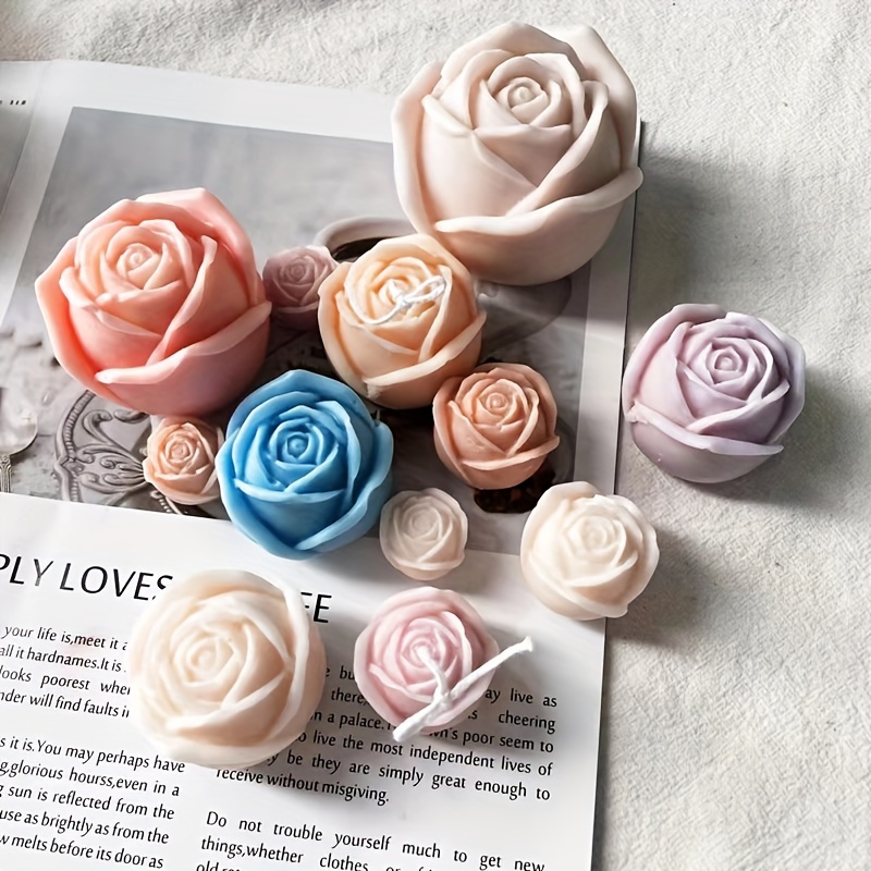 Rose Flowers Silicone Mold DIY Baking Tool, Handmade Soap Candy