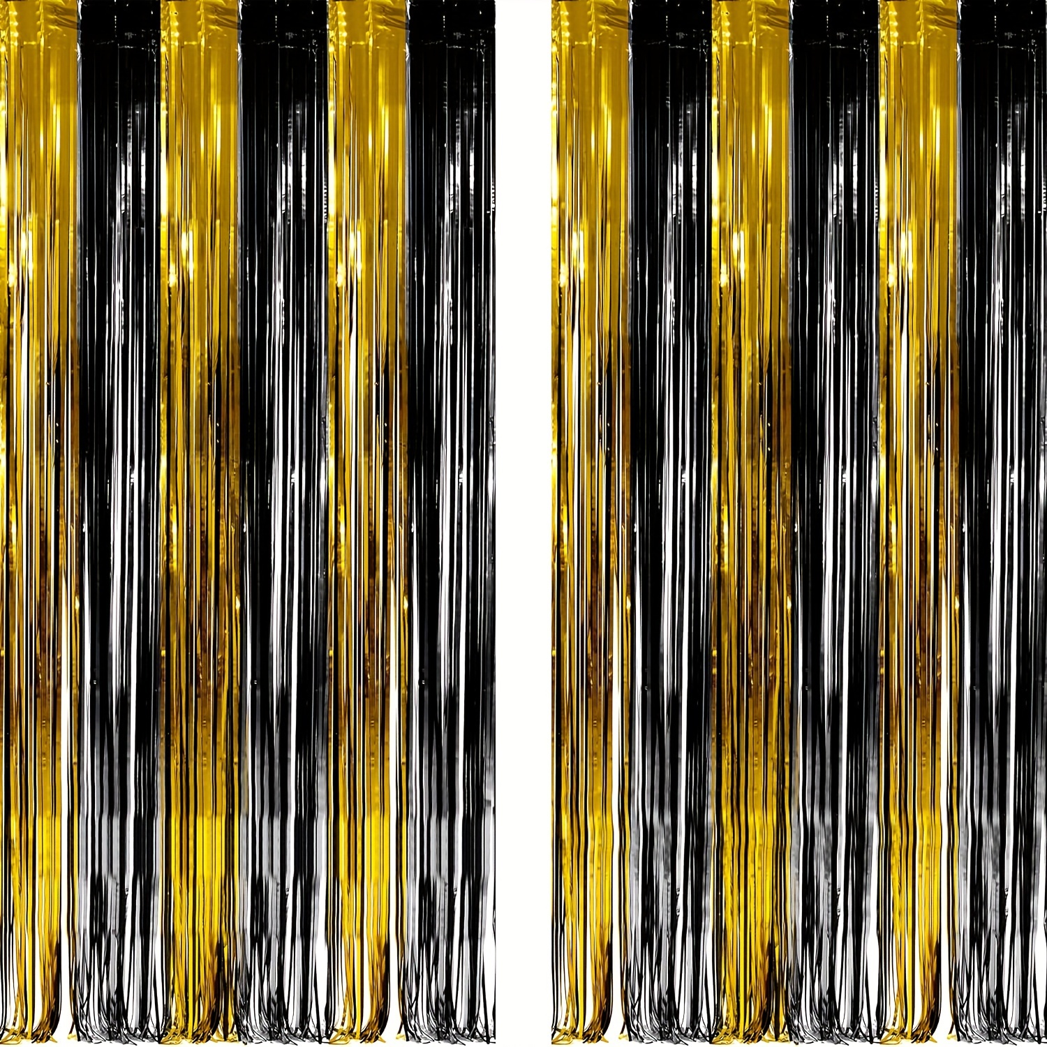 Black and Gold Streamers Fringe Kit