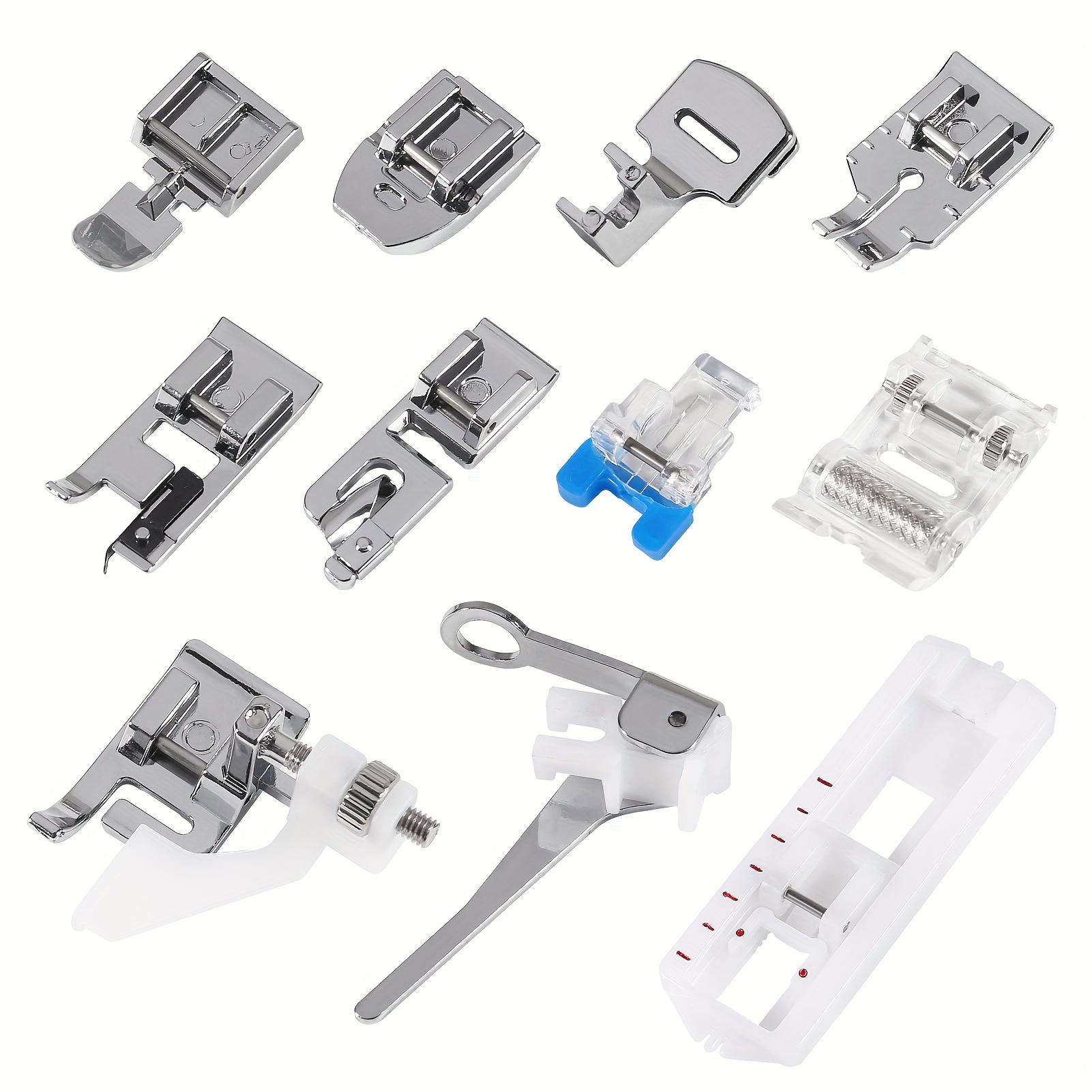 11pcs Sewing Machine Presser Feet Set With Storage Case For Brother Singer  Janome Babylock Kenmore Low Shank Sewing Machine