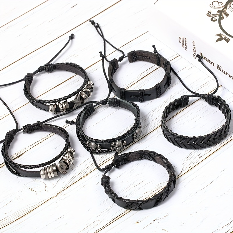 Is That The New Grunge Punk Skull Decor PU Leather Bracelet ??