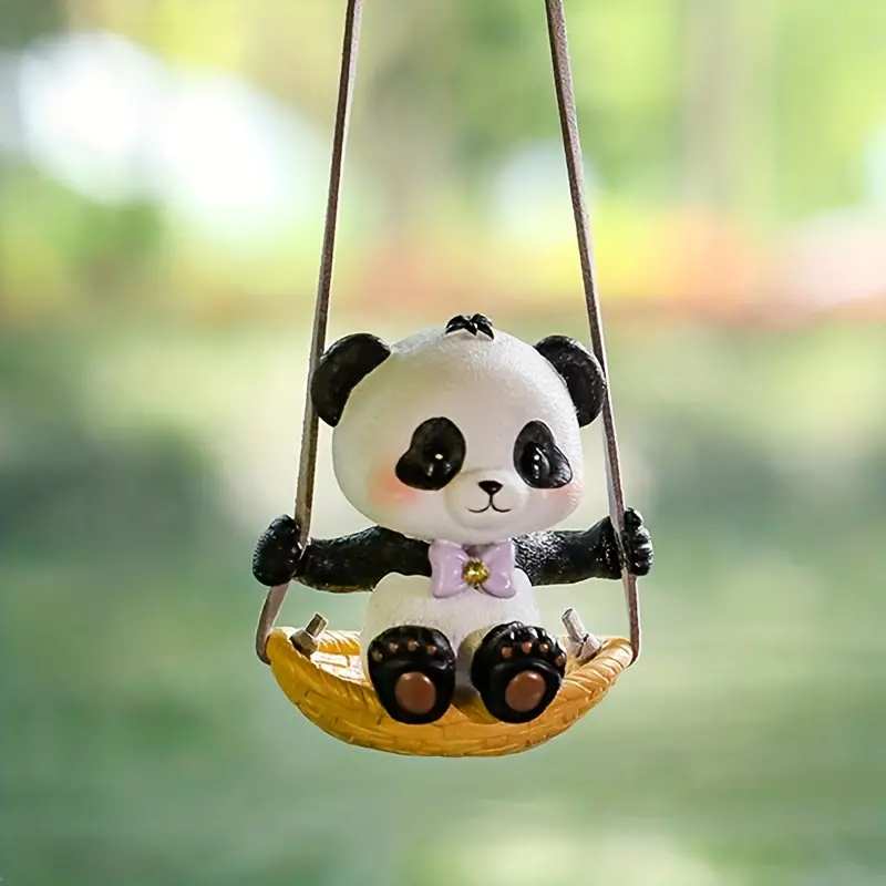 Auto montage ornamente Schaukeln Pandas Kreative Auto - Temu Germany