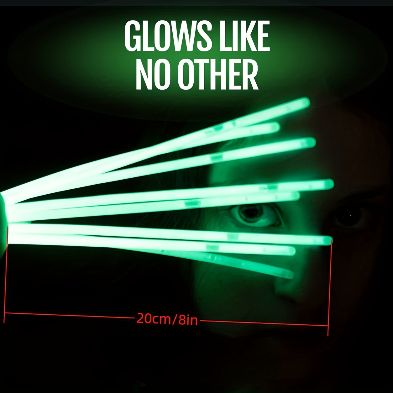 200 Pcs Mini Glow Sticks Bulk 8 Colors for Party Supplies Glow-in-The-Dark