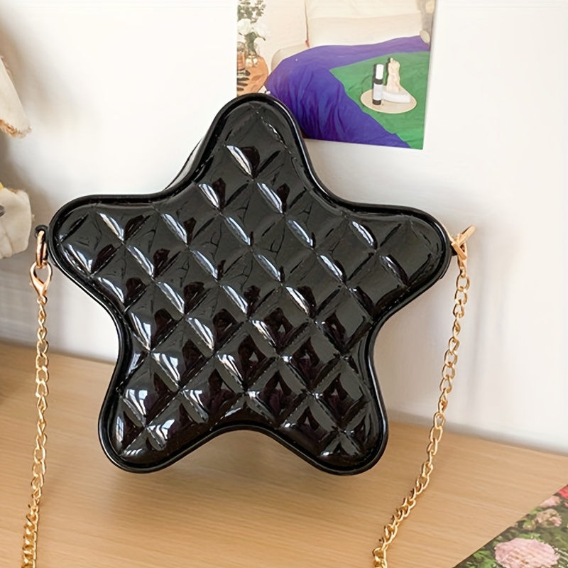 Star Shaped Quilted Novelty Bag, Cute Crossbody Bag, Women's Fashion  Creative Handbag & Shoulder Purse - Temu