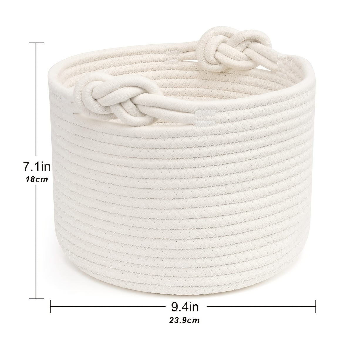 Boho Tassel Macrame Round Woven Storage Basket