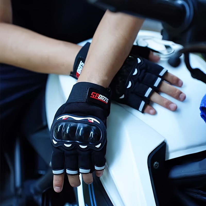 Three finger Exposed Gloves Half finger Gloves For Riding - Temu United  Kingdom
