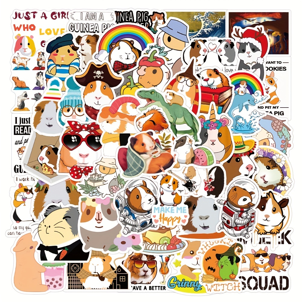 Guinea Pig Stickers Cute Japanese Anime Pui Pui Stickers - Temu