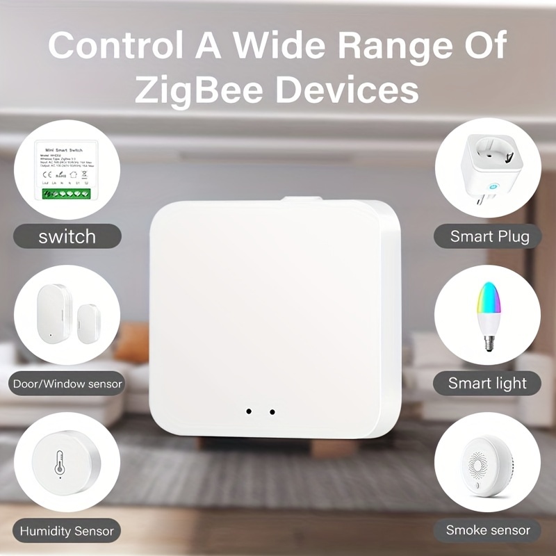 Tuya Zigbee 3.0 Gateway HUB Wireless Smart Home Bridge Smart Life Remote  Control Zigbee Protocol Works With Alexa Google Home