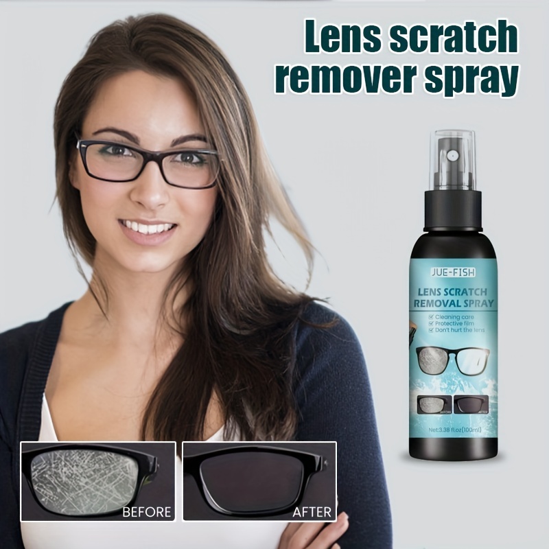 1PCS Lens Scratch Remover Spray,Repair Lens Glass Grinding Scratch,100ml  Glasses Cleaner Spray for Eyeglasses Sunglasses Glasses Cameras Lens 