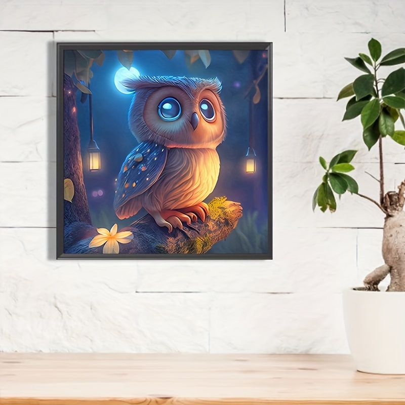 1pc Diy Owl Shaped Artificial Diamond Painting Tool For Both