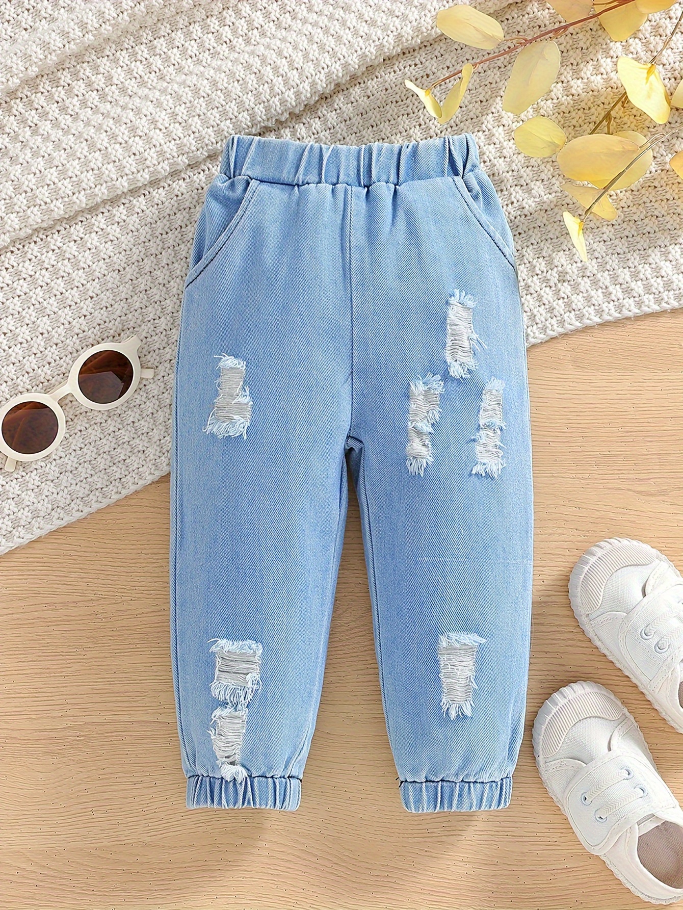 Toddler Stacked Jeans - Temu