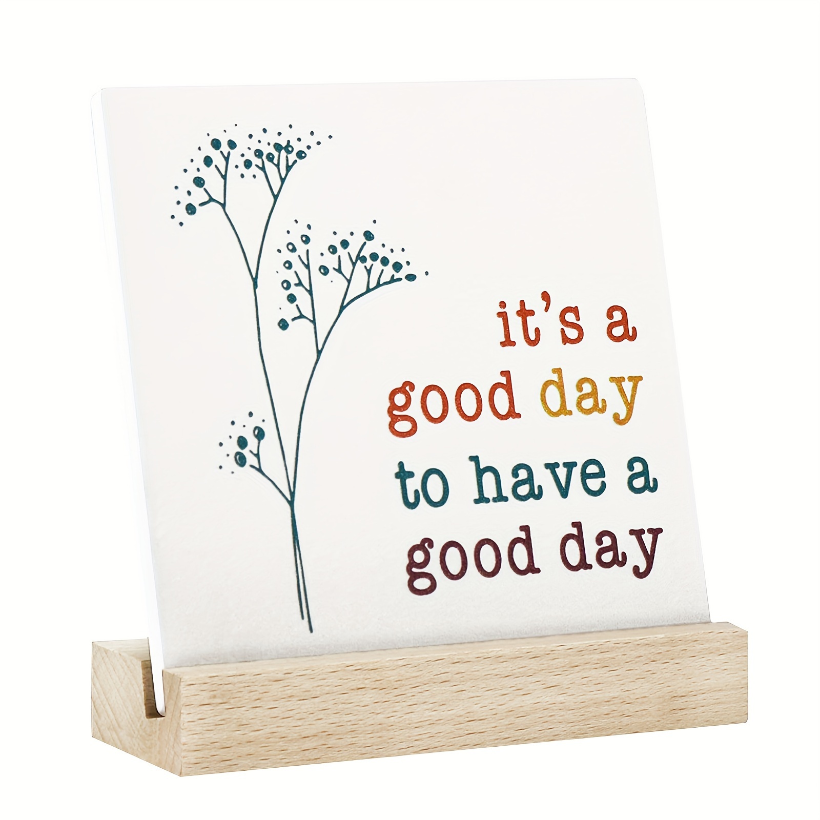 Positive Decor Gifts For Women It's A Good Day Sign - Temu
