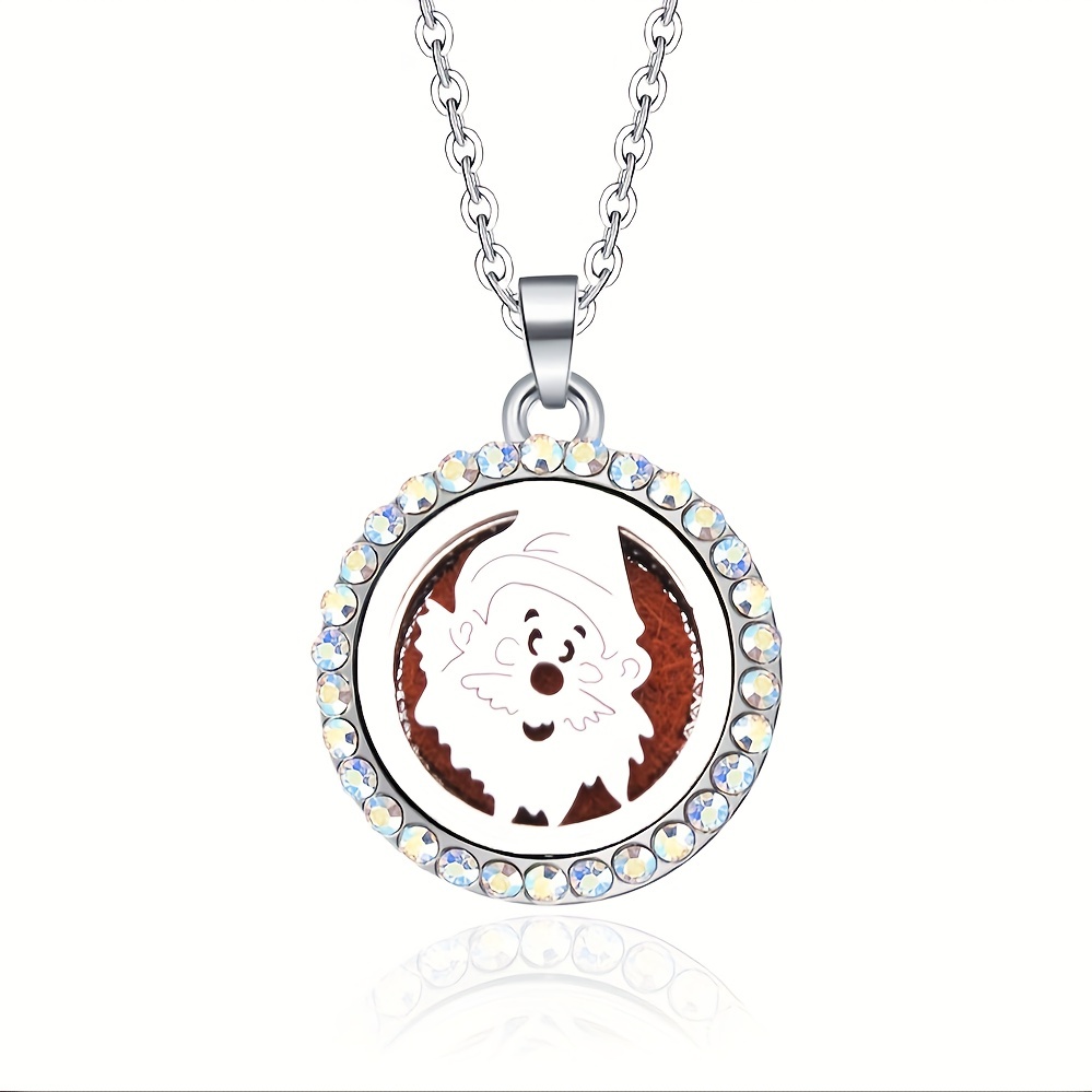 Stainless Steel Locket Necklace Aroma Diffuser Perfume Storage