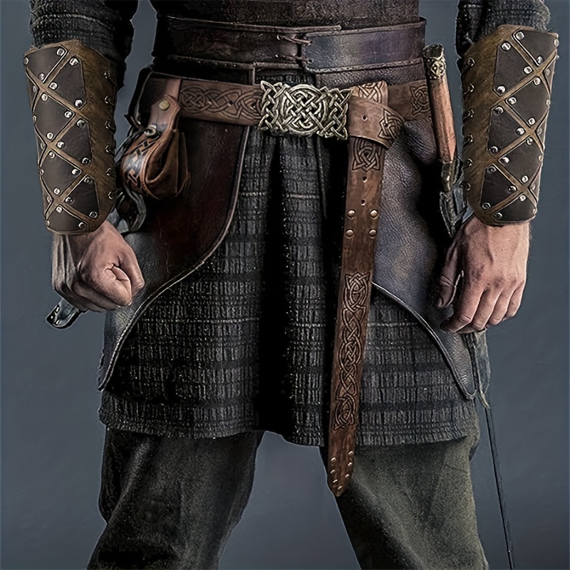 Medieval Wide Corset Belt Men Knight Warrior Pirate Cosplay Costume Props
