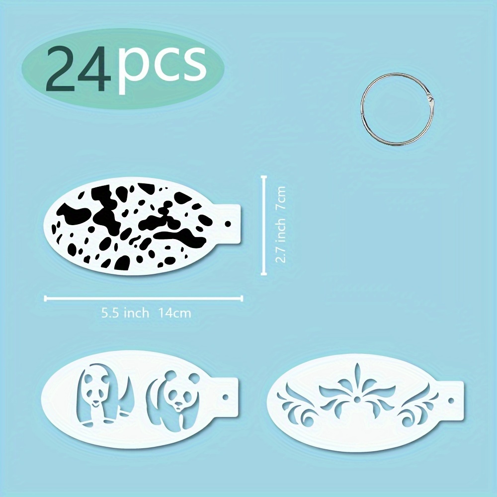 Face Paint Stencils Kits Reusable Facial Painting Stencil - Temu