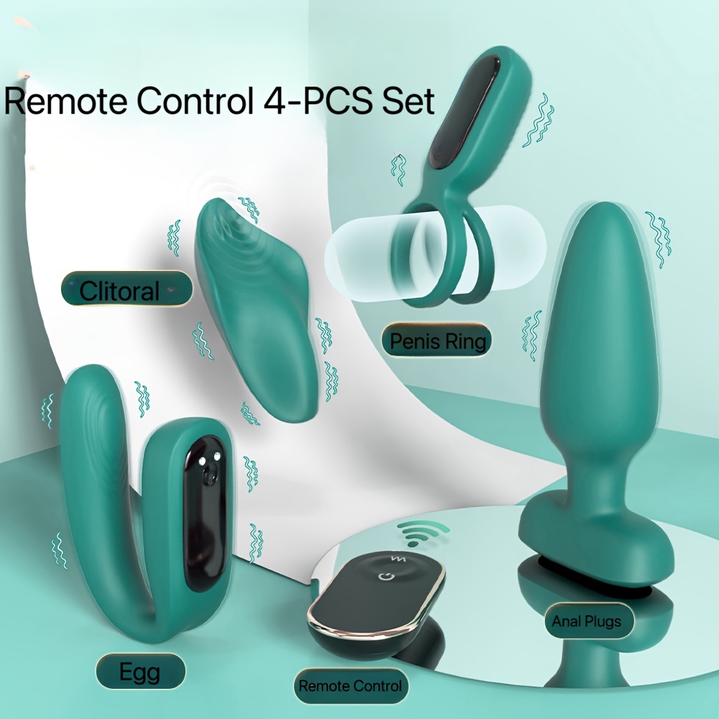 Wireless Remote Control Wearable Vibrator for Women, Underwear Dildo  Vibrators with Electric Shock Clitoral Stimulation and Anal Toys