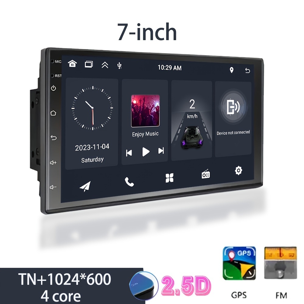 1 Din 7'' Radio Coche 2+64g/1+32g Sistema Android Wifi Gps - Temu