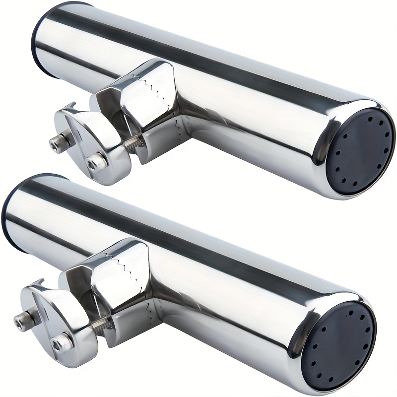 2pcs * For Boat Rail Mount, Stainless Steel Rod Holder Clamp On 7/8 - 1  Rail, For Marine Boat, Fishing Boat