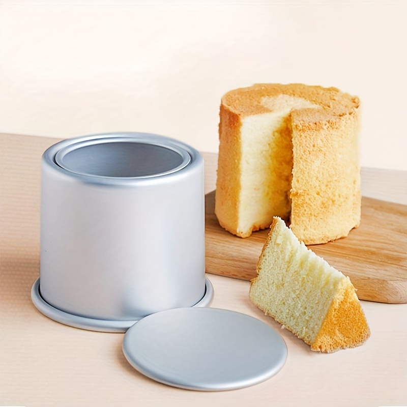 4/6/8 Inch Round Cake Pan Set With Removable Bottom Aluminum Alloy Chiffon Cake  Mold/Mould Set 3 Tier Round Cakes Tins C019