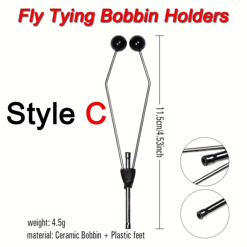 Stainless Steel Fly Tying Tool Bobbin Holder Fishing Tackle - Temu