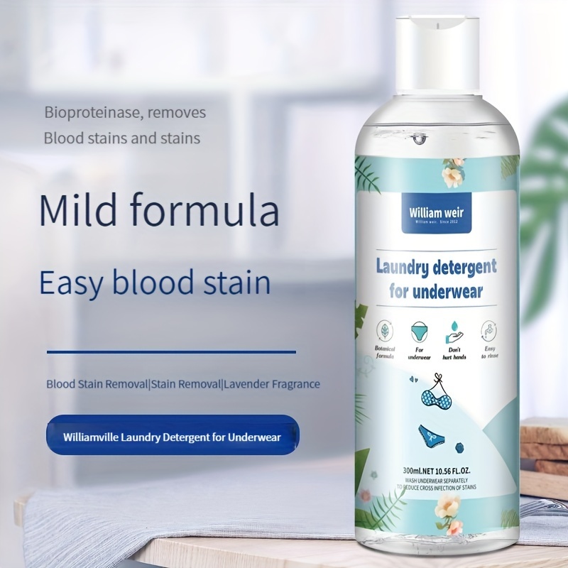 Underwear Detergent Laundry Liquid, Removing Blood Stains And Dirts,  Removing Bad Smell, 300ml : : Health & Personal Care