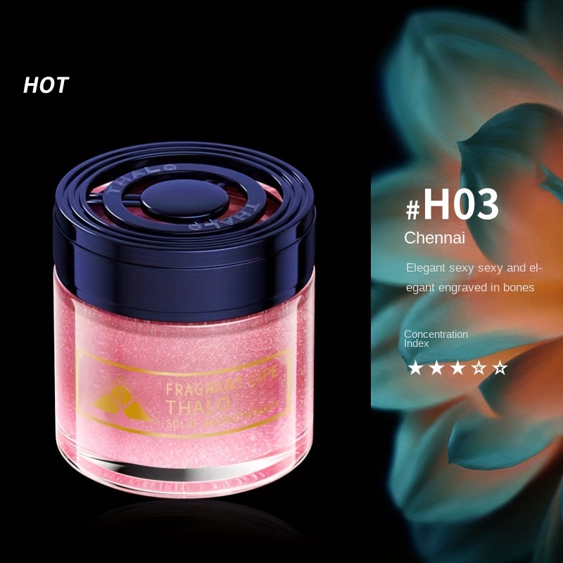 Quicksand Texture Glass Bottle Car Aromatherapy Solid Balm Highend Car Interior Fragrance