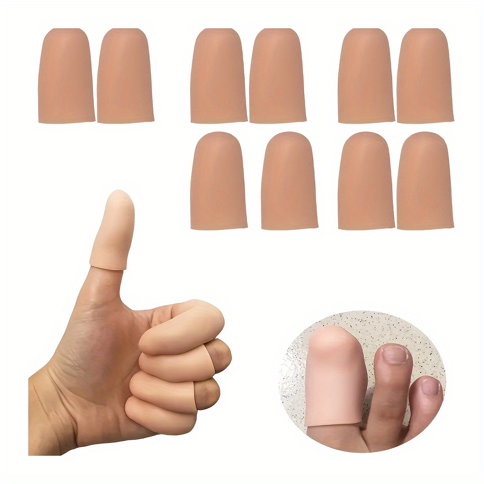 Ultra Thin Left Hand Guitar Fingertip Protection Silicone Finger Guard  Cover