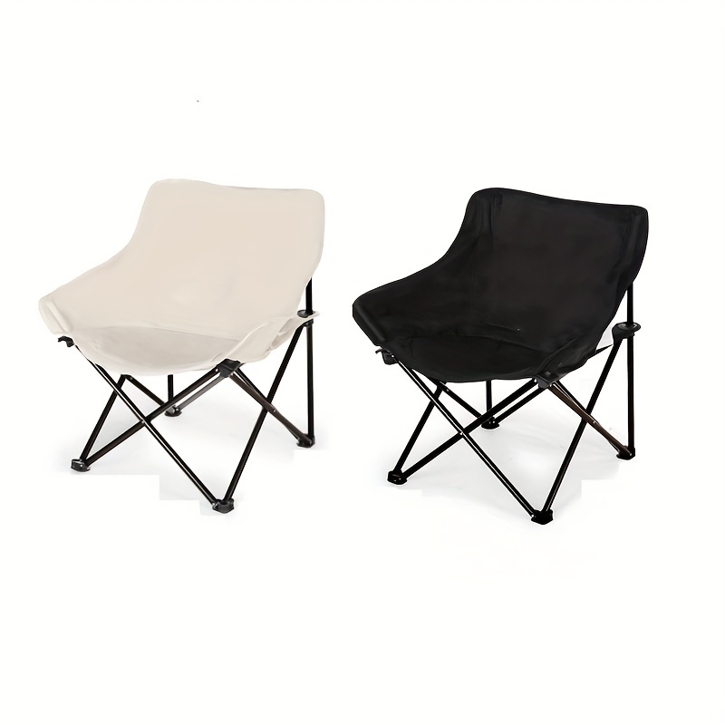 1pc Outdoor Leisure Portable Folding Chair For Fishing Camping Bbq