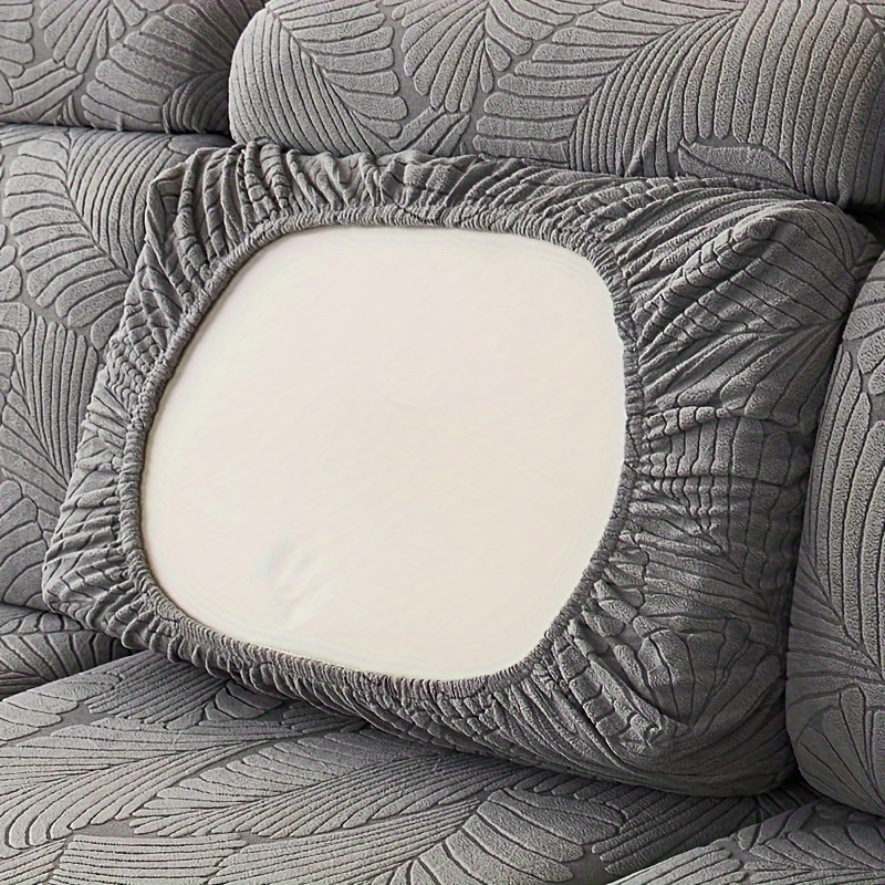 Image of 1pc Of Stylish Sofa Cover, Jacquard Sofa Cover, Pet-friendly, Elastic Cushion Cover Durable, Suitable For Living Room Bedroom Office Home Decoration Protect Your Furniture