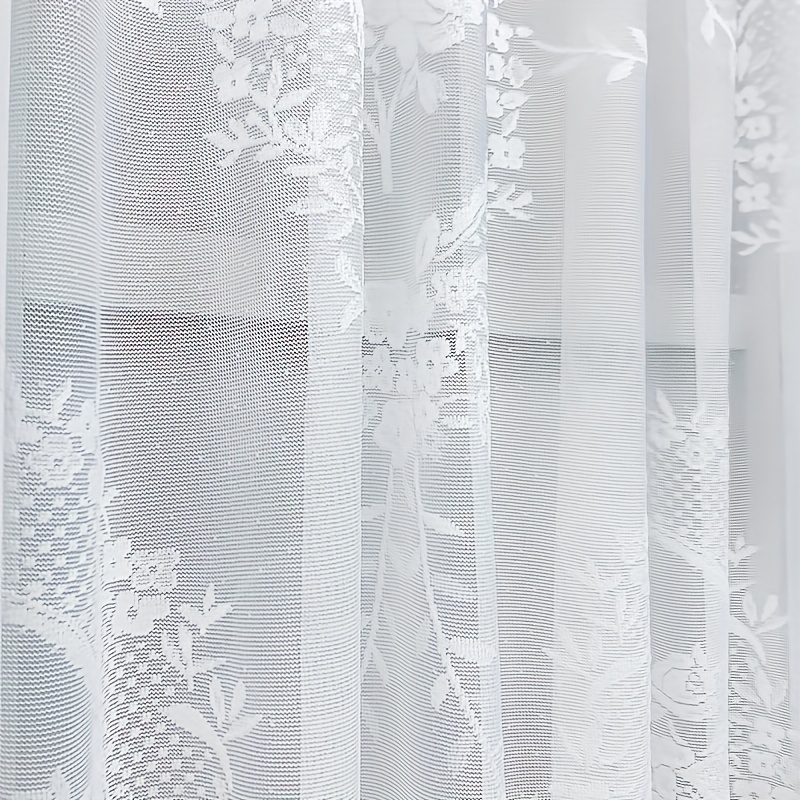 American Pastoral Gauze Curtain for Home Decor