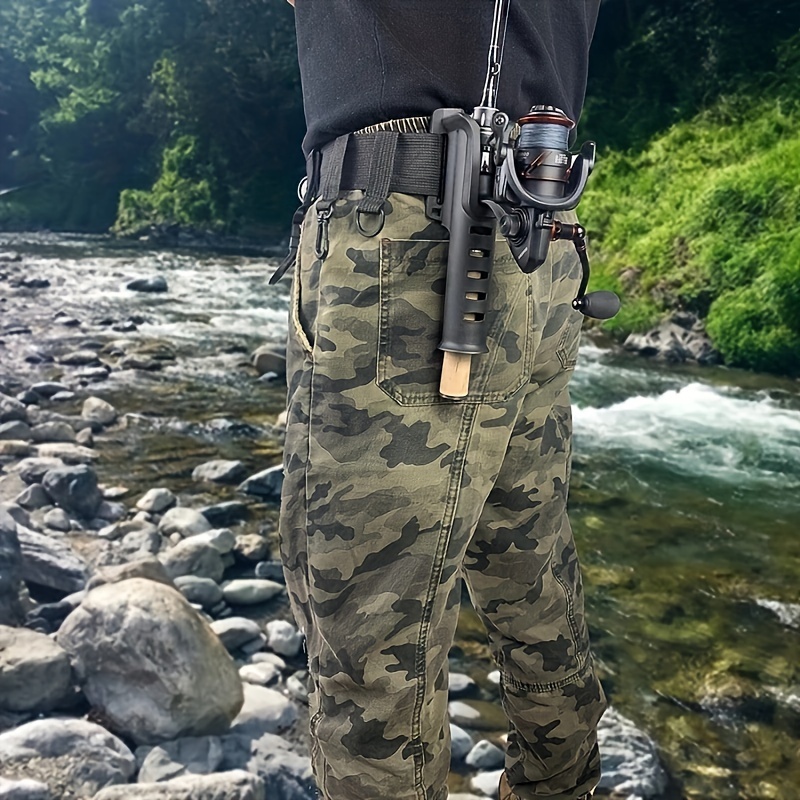  SAMSFX Fishing Waist Belt Rod Holder Wader Belt