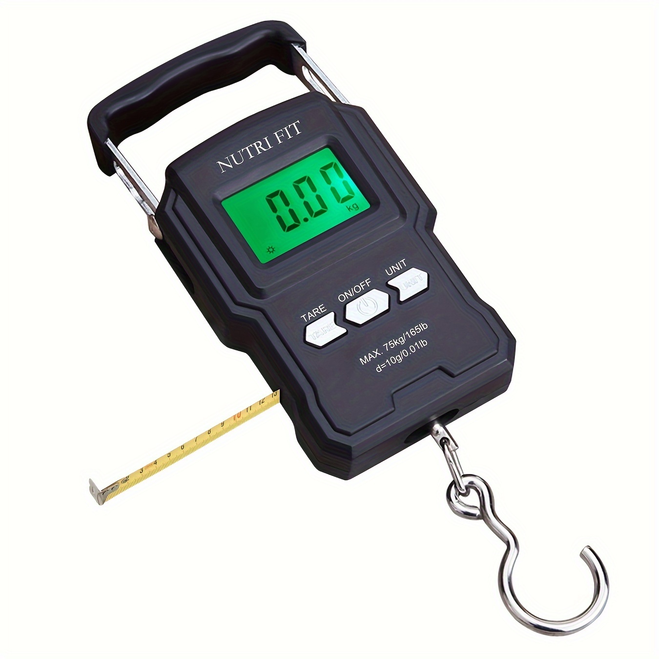 1pc 50kg/10g Portable Luggage Scale Digital Precise Mini Fish Hook Hanging  Scale Electronic Weight Scale For Travel Household Outdoor Weighing