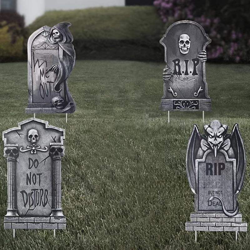 Pierre tombale en mousse pour Halloween, cimetière, cimetière, décoration  de pierre tombale pour Halloween, cour, pelouse, tombe, maison hantée  effrayante : : Cuisine et Maison