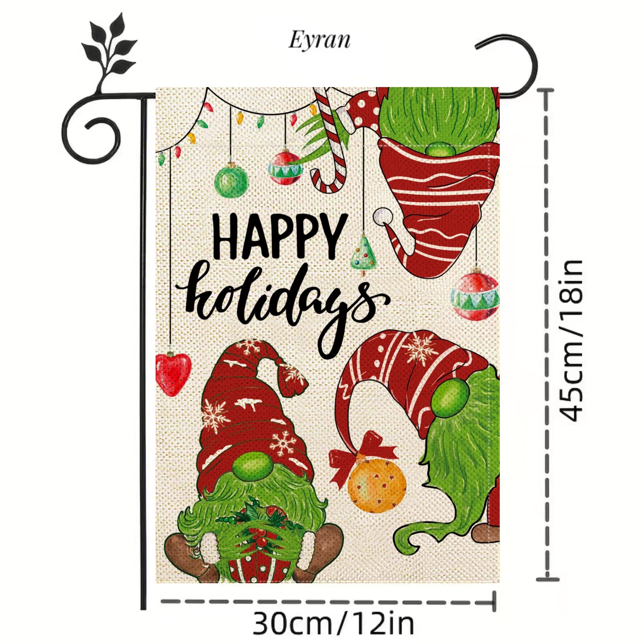 Merry Grinch Garden Flag: Christmas Grinch Yard Flag 12X18 Inch