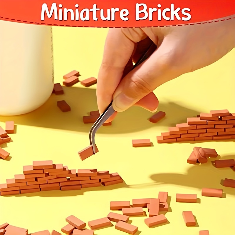 20 Mini ladrillos de pared modelo de construcción de ladrillos miniatura  figurita accesorios de pais Macarena Ladrillos en miniatura