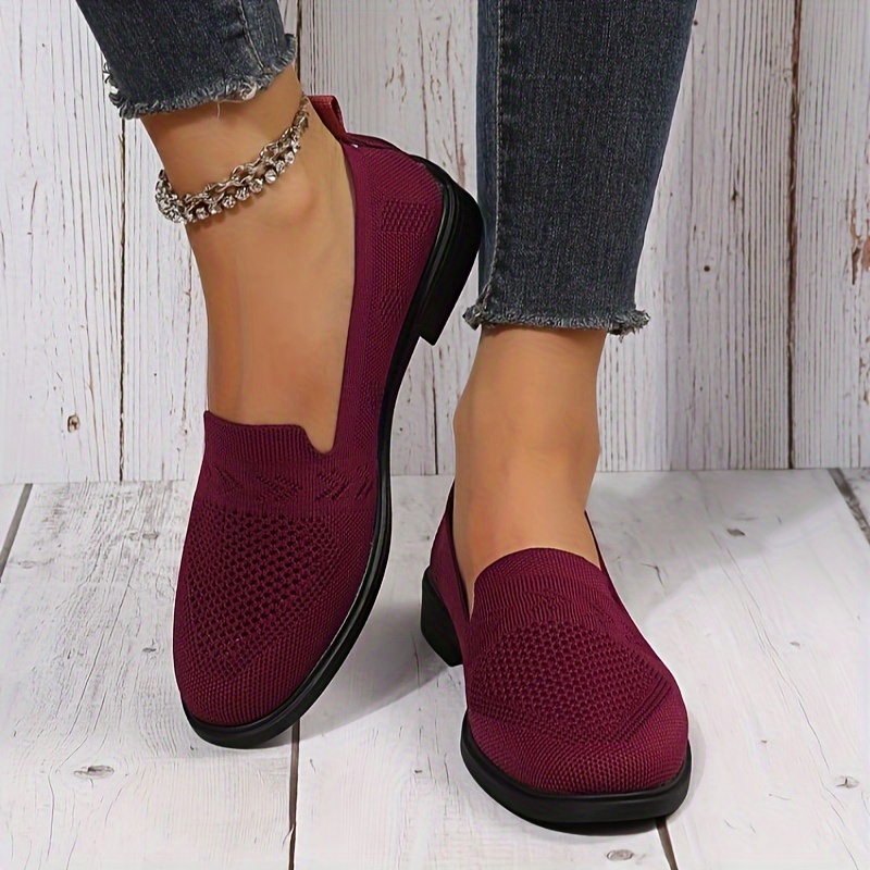 Zapatos Planos Casuales Mujer Sólidos Color Redondo Suave - Temu
