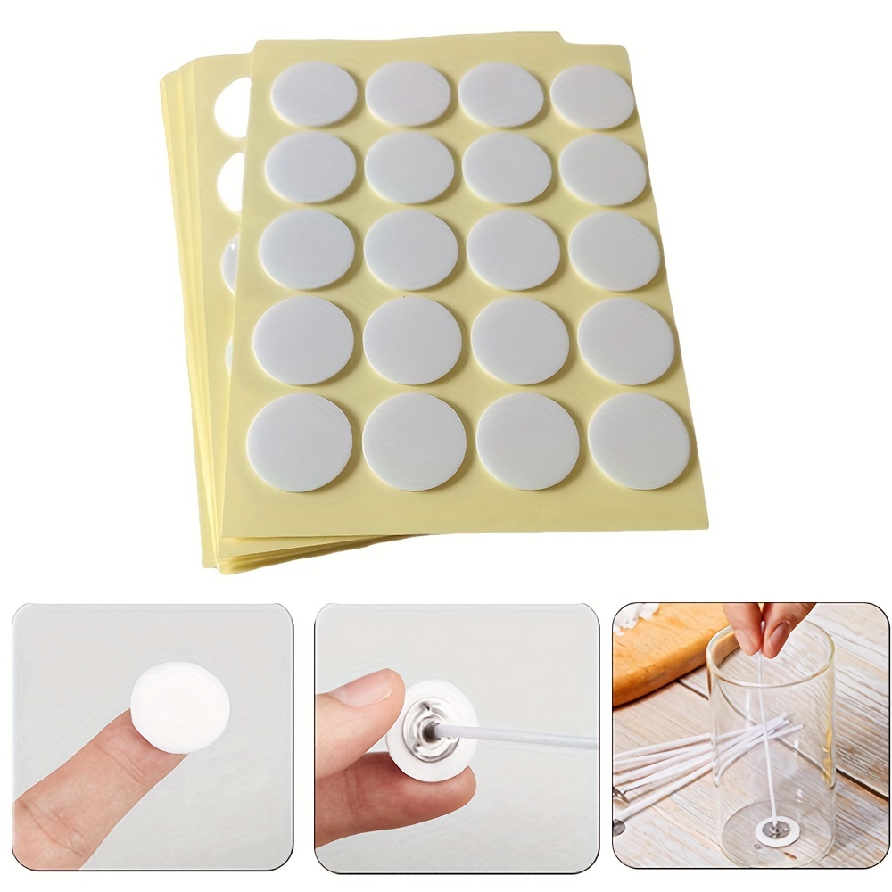 200pcs candle wick fixed adhesive candle wick sticker, good