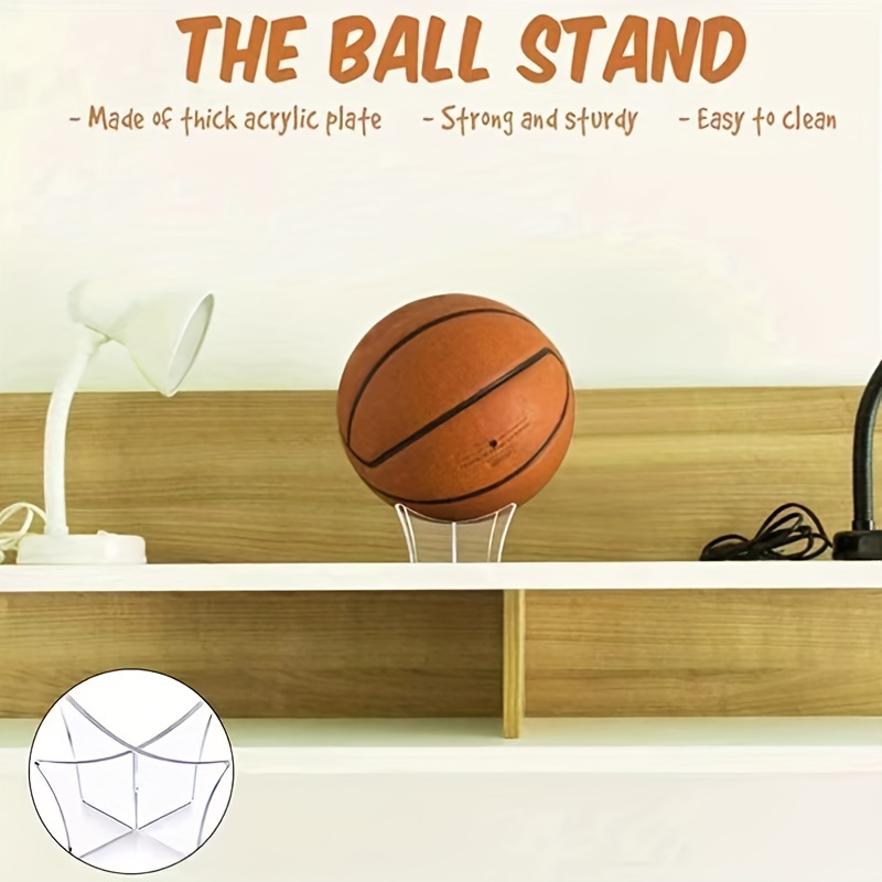 Soporte de exhibición de baloncesto Acrílico, Base para fútbol, voleibol,  balones de fútbol, accesorios