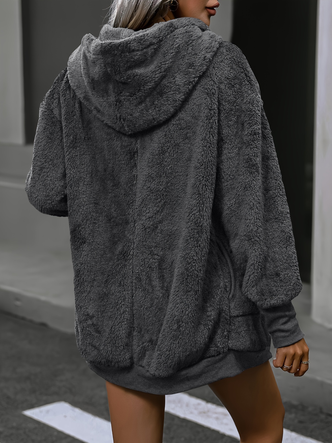 Grey teddy bear hoodie on sale