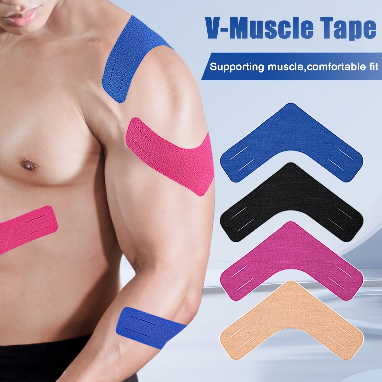  Kinesiology Tape 1/2/5 Rolls Physio Relieve Muscle