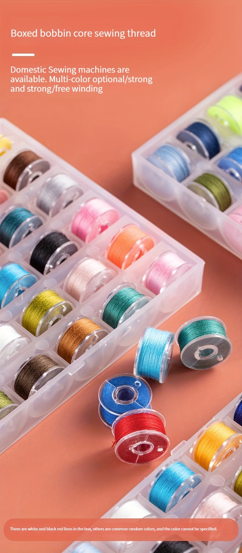 Prewound Sewing Bobbins - 25 Count - 25 Popular Colors - Thread for Se —