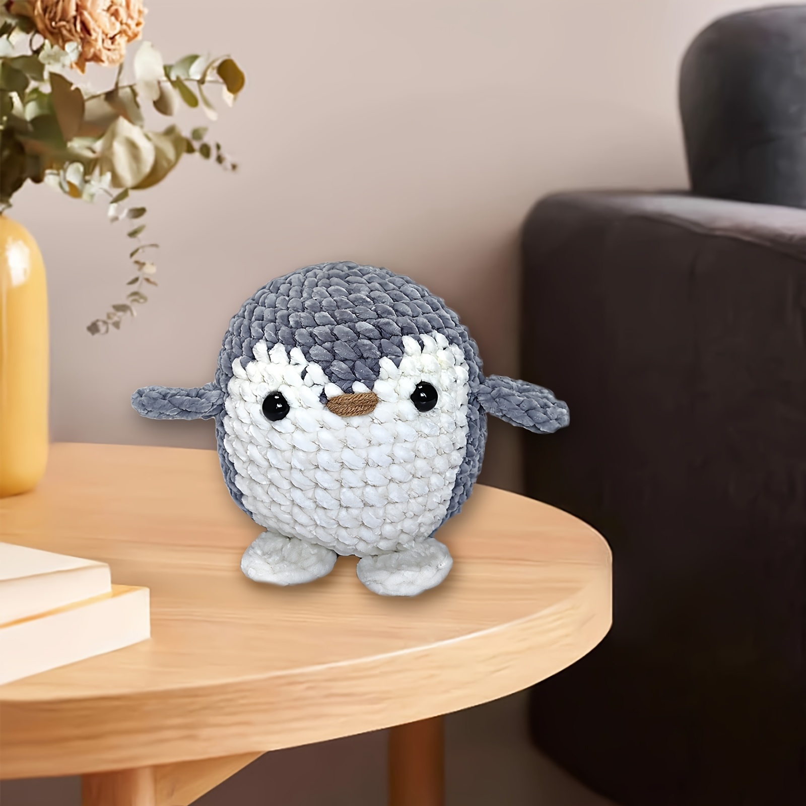 1set Cute Penguin Crochet Knitting Beginner Kit - Step-by-step Video  Tutorial For Beginners, Including Crochets, Marker Buckles, And Sewing  Needles 