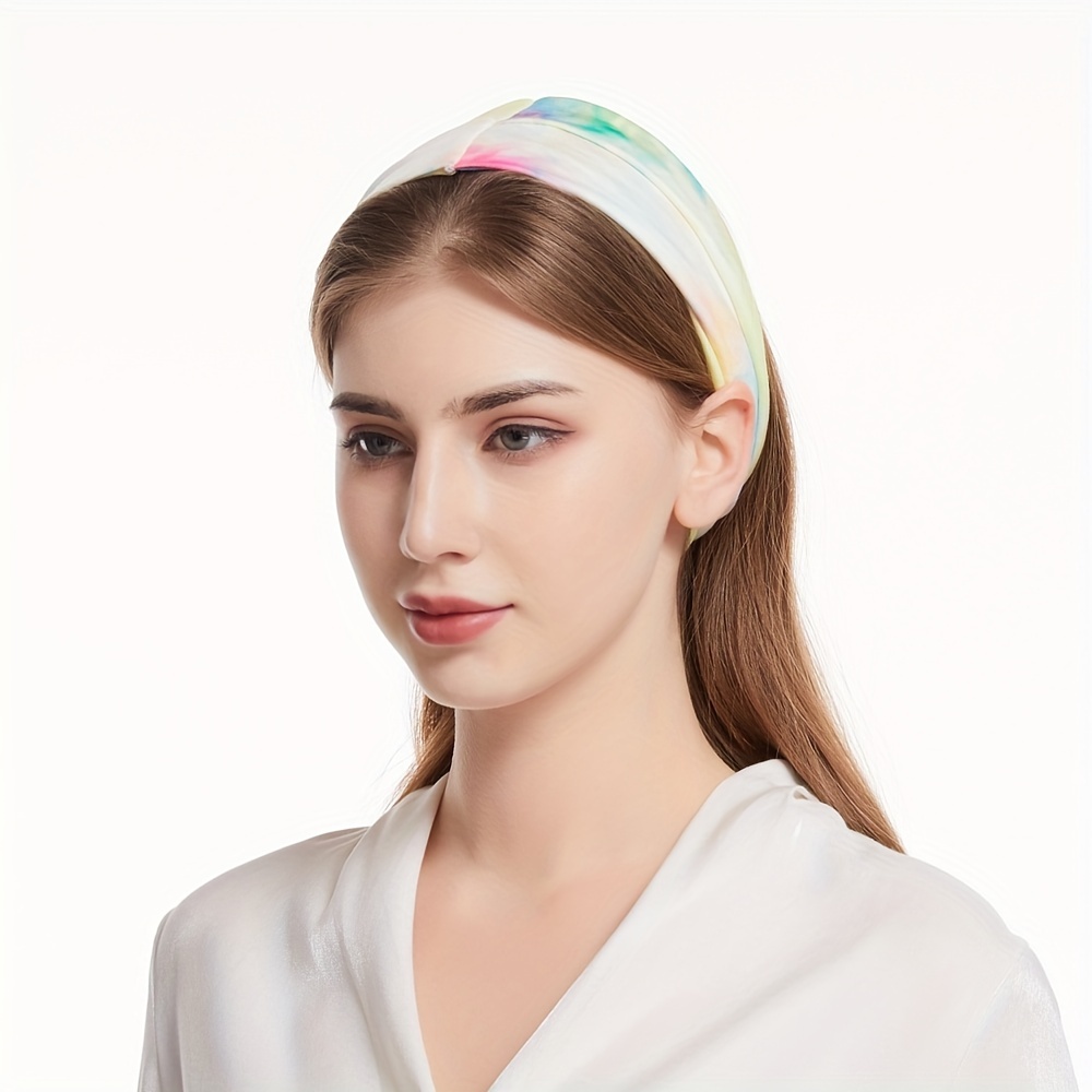 Boho Tie Dye Knotted Headband Bohemian Hair Accessory