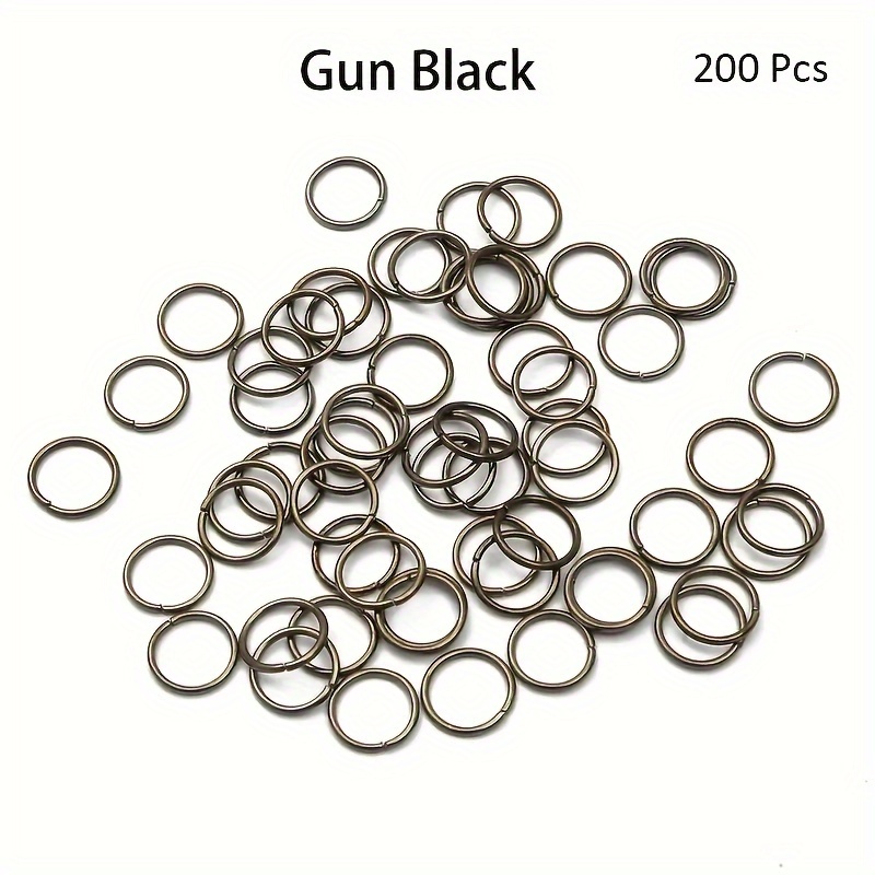  Craft County Metal Jump Rings – Connecting Loops for Chains and  Jewelry (Black 6mm, 1000 Pack)